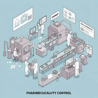Evaluación rigurosa como parte del control de calidad en la industria farmacéutica.